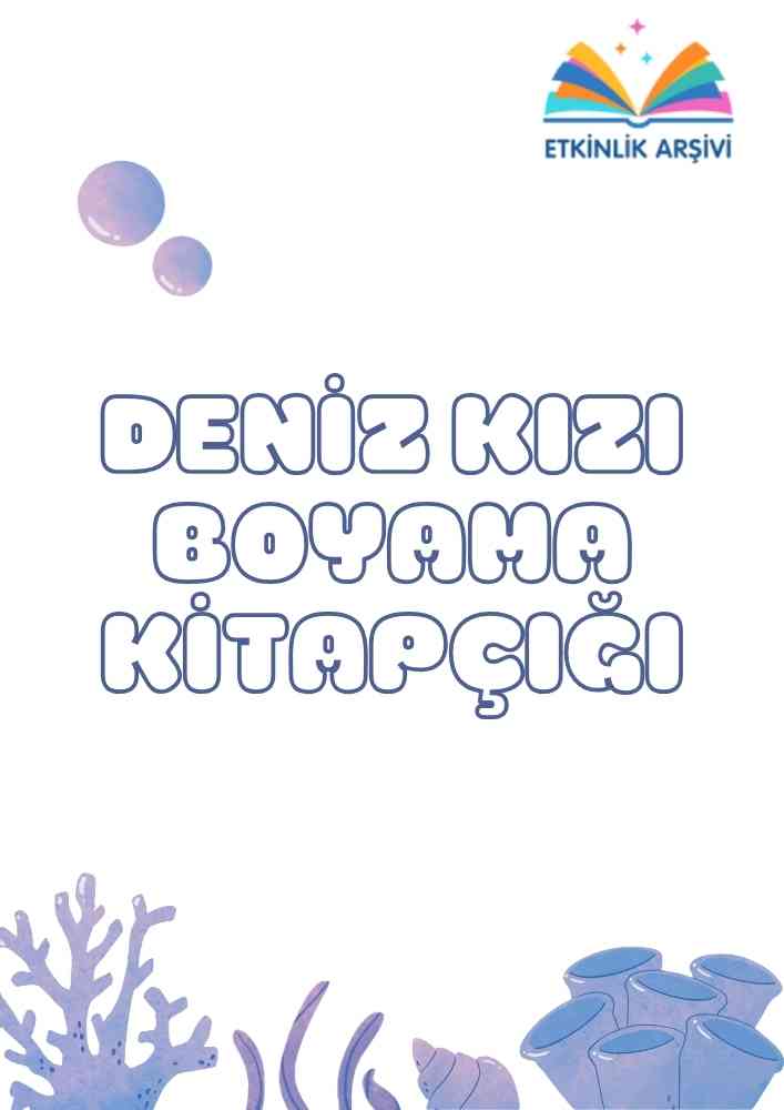 Deniz Kızı Boyama Kitapçığı
